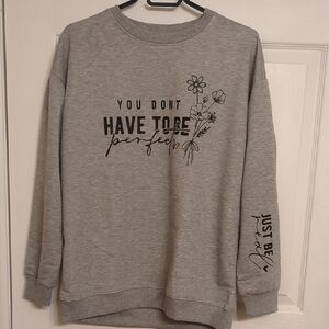 Gray Sweatshirt Size Medium NWOT